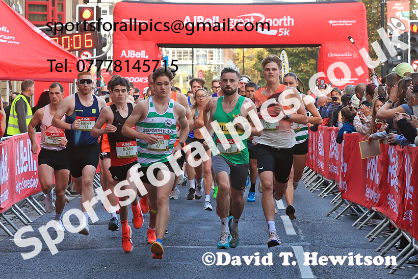 The 2026 AJ Bell Great North 5k, Newcastle Quayside. Photo: David T. Hewitson/Sports for All Pics